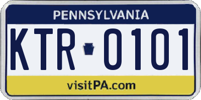 PA license plate KTR0101