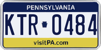 PA license plate KTR0484
