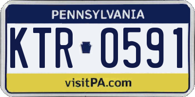 PA license plate KTR0591