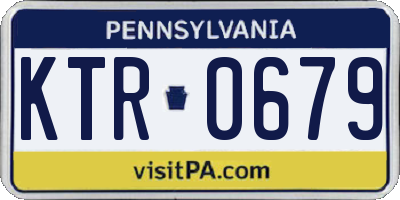 PA license plate KTR0679