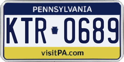 PA license plate KTR0689
