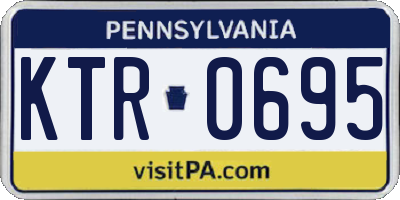 PA license plate KTR0695