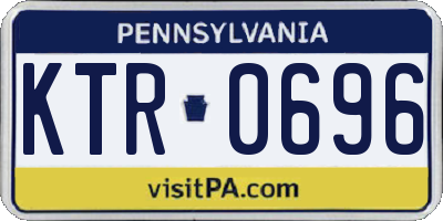 PA license plate KTR0696