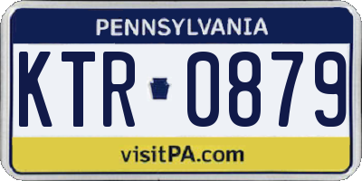 PA license plate KTR0879