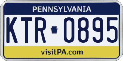 PA license plate KTR0895