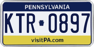 PA license plate KTR0897