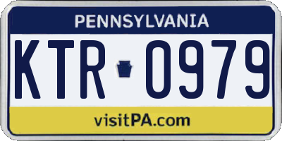 PA license plate KTR0979