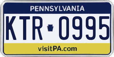 PA license plate KTR0995