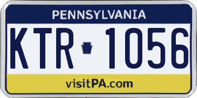 PA license plate KTR1056