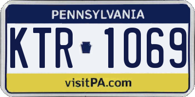 PA license plate KTR1069