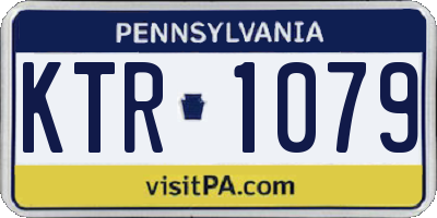 PA license plate KTR1079