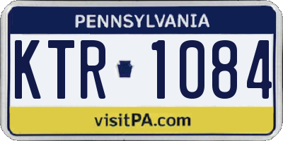 PA license plate KTR1084