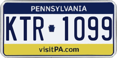 PA license plate KTR1099
