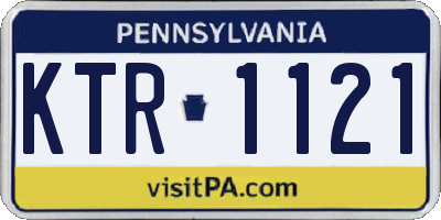 PA license plate KTR1121
