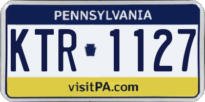 PA license plate KTR1127