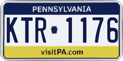 PA license plate KTR1176