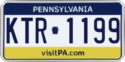 PA license plate KTR1199