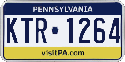 PA license plate KTR1264