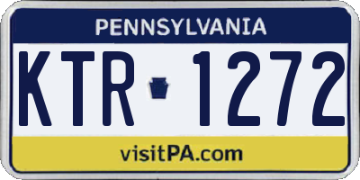 PA license plate KTR1272