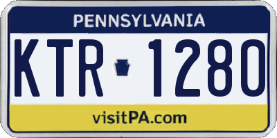 PA license plate KTR1280