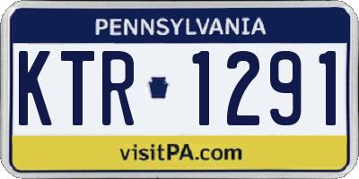 PA license plate KTR1291