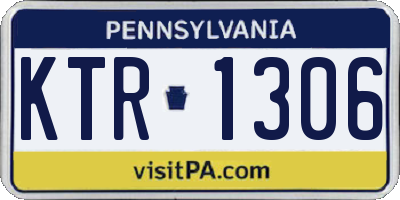 PA license plate KTR1306