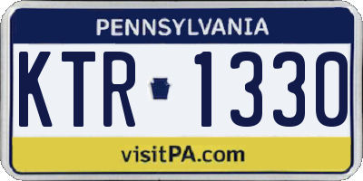 PA license plate KTR1330