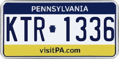 PA license plate KTR1336