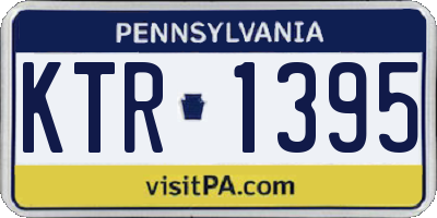 PA license plate KTR1395