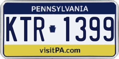 PA license plate KTR1399