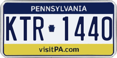 PA license plate KTR1440