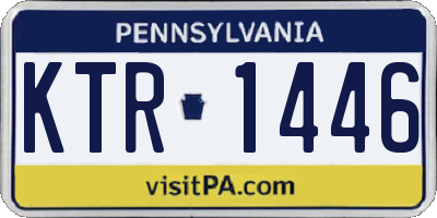PA license plate KTR1446