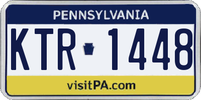 PA license plate KTR1448
