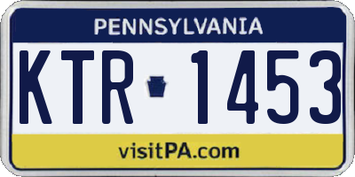 PA license plate KTR1453