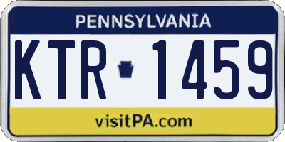 PA license plate KTR1459