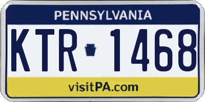 PA license plate KTR1468