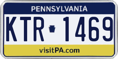 PA license plate KTR1469