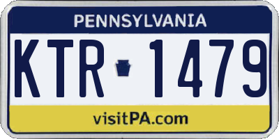 PA license plate KTR1479