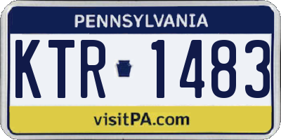 PA license plate KTR1483