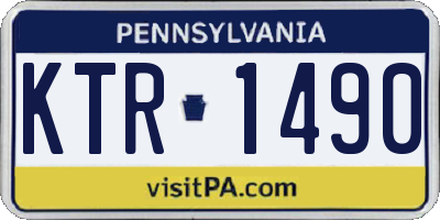 PA license plate KTR1490