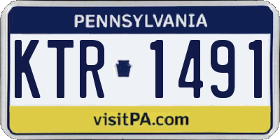 PA license plate KTR1491