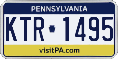PA license plate KTR1495