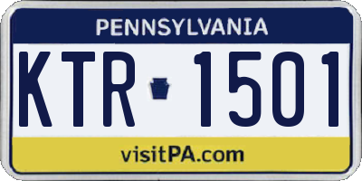 PA license plate KTR1501