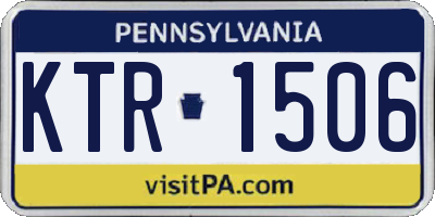 PA license plate KTR1506