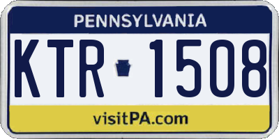 PA license plate KTR1508