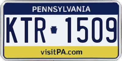 PA license plate KTR1509