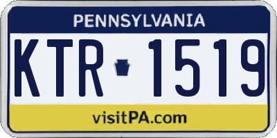 PA license plate KTR1519