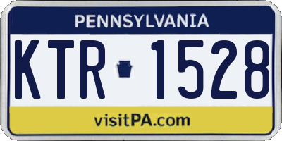 PA license plate KTR1528