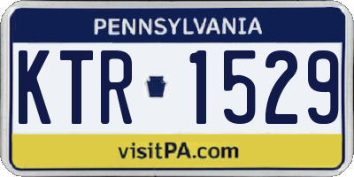 PA license plate KTR1529