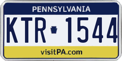 PA license plate KTR1544